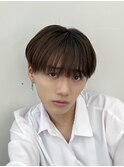 men'sフェザーパーマブルーブラックメンズブリーチなし立川