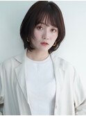 ワンカールレイヤーロブスタイル*ナチュラルボブ*白髪染めOK