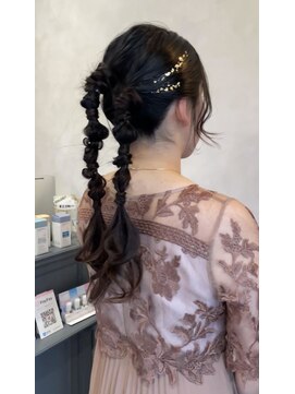 シュシュ(chou chou) ツイン編みおろし