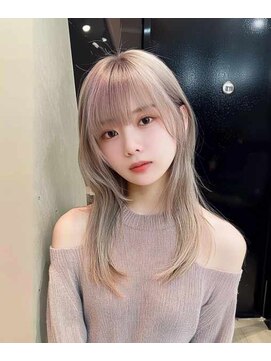 ヘアーメイク コラソン(hair make corazon) 似合わせカットメルティカラー着物フェミニンロング