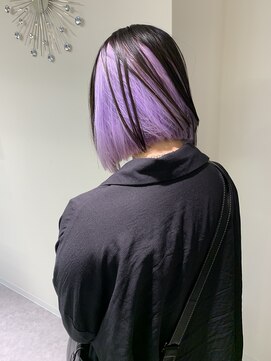 ペレ 原宿(PELE) ダブルカラー/ケアブリーチ/羽エクステ/原宿