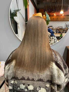 チャプター 問屋町(chapter) 髪質改善トリートメントミルクティーブラウン韓国ヘア