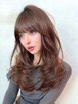 髪質改善サロン hearts. 熊本/縮毛矯正/レイヤーカット/ショートボブ【ハーツ】 ブリーチなし/髪質改善/スモーキーブラウン/ダークブラウン/前髪