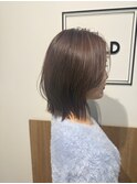 艶ブラウン×レイヤーミディ