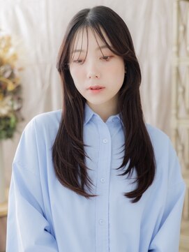 カバーヘア ブリス 戸田公園西口店(COVER HAIR bliss) シースルーバング/レイヤーカット/顔周りレイヤー/暗髪/艶髪g