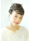 ショートスタイルのピンアレンジ