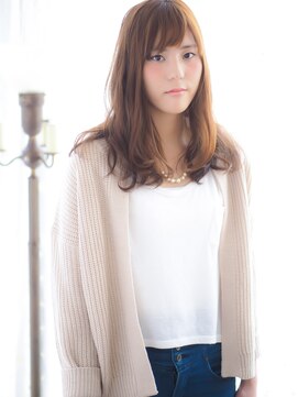ヘアーループレル(Hair ruup Rell design works) つやとラフ感のセミロング