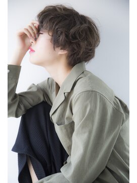 ガーランドツー(Garland 2F) [Cafune/池袋]☆フリンジバングショートパーマ☆マニッシュ02