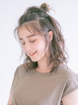 アース 三木店(HAIR & MAKE EARTH) ゆるふわお団子ハーフアップ