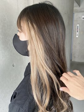 ジュエル アンド バービー(Jewel&Barbie) シールエクステでインナーカラー