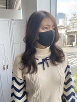 アヴァンス 神戸元町店(AVANCE.)&nbsp;韓国風レイヤー　シースルーバング