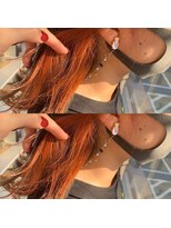 ヘアアトリエコモノ(hair l'atelier KoMoNo) #【インナーカラー】マンダリンオレンジ