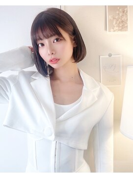 シンク オモテサンドウ(sync omotesando) チョコレートブラウン&韓国ナチュラルボブ