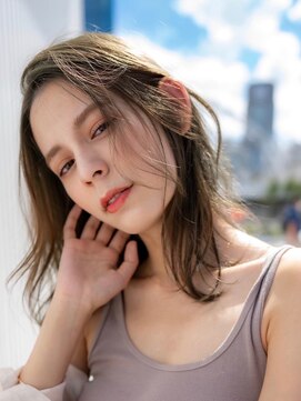 オースティン 流山おおたかの森(AUSTIN) 大人かわいい前髪セシルカットココアブラウンフリンジウェーブ