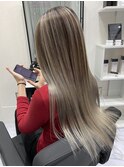☆lamchele☆ホワイトシルバー×バレイヤージュ