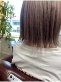 インナーグレージュ/マチルダボブ/前髪/ピンクベージュ/我孫子