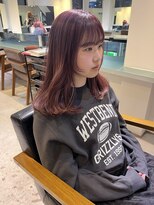 トレス(TRESS)&nbsp;ミディアム！ブリーチ！レッドバイオレット♪