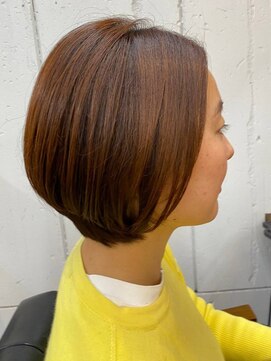 リッチ 菊名店(Rich) ショートボブ　大人ショート　丸みショート　艶感　ブラウン