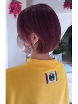 ファムエリア(FEMME AREA)&nbsp;ピンクパープルカラー　ダブルカラー　ブリーチカラー