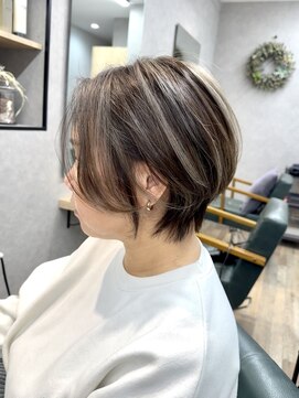 リベストバイジェービー 稲毛(li best. byjb) 切りっぱなしボブ/エアリーロング/美髪／ピンクブラウン［稲毛］