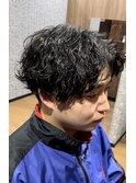 波巻きパーマ