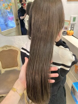 シェノン 赤羽店(CHAINON) ショコラブラウンのスーパーロング低温コスメストレート