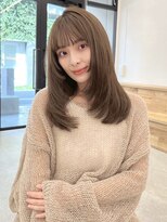 黒髪　小顔　ネビージュ　ワンレン　銀座 20代30代40代