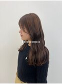【韓国ヘア/レイヤーカット/顔まわりカット/アッシュベージュ】
