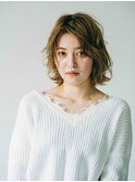 フェミニンロング似合わせカットミディアムスパイキーショート