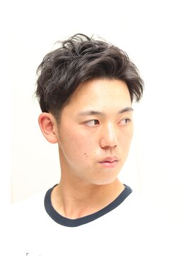 ヘアーアンドグルーミング ヨシザワインク(HAIR&GROOMING YOSHIZAWA Inc.) メンズビジネス爽やかアップバングショート理容室眉毛カット