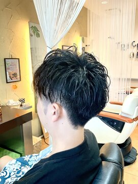 スギモト(Sugimoto) メンズ　２ブロック　パーマスタイル