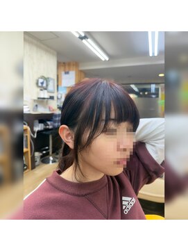 顔まわりカットで印象チェンジ