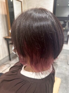 エヌアンドエー 杉戸高野台店(N&A) さりげないインナーカラーが可愛い◎ショートボブ