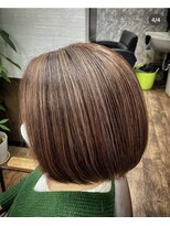 オーロラ 下北沢(Aurora) 白髪染め+ハイライトカラー