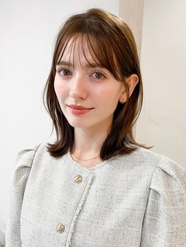 レア 表参道(L'ea) オリーブグレー/クラゲヘアー/ココアベージュ/小顔カット/黒髪