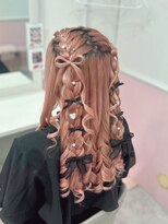 ヘアセットサロン ミント(Hair set salon MINT)&nbsp;髪リボンハーフツイン
