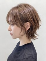 ウィールール 栄町店(WE RULE) レイヤーショートボブ小顔外ハネスタイル夏カラーブリーチなし