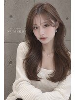 レイヤーカット/韓国風ヘア/エクステ/ケアブリーチhair salon NUMERO札幌店【ヌメロ】&nbsp;韓国ロングレイヤー【レイヤー/羽エクステ/髪質改善/ブリーチ】