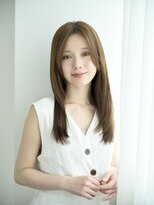 キネン バイ ツリー 宇都宮(kinen by tree)&nbsp;艶ストレートロングオリーブグレージュの髪質改善美髪