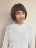 甘めバングなコケティッシュラウンドボブ☆