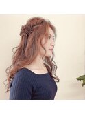 ふわふわハーフアップ