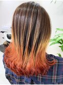 煉獄カラー【グラデーション、外ハネボブ】