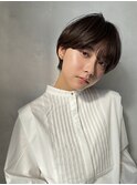 マッシュショート 耳掛けショート