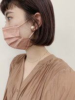 キー(kii)&nbsp;ボルドーカラー　赤髪　オン眉　福岡　天神　今泉　薬院