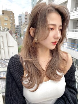 リコバイアフロート(riko by afloat) 韓国ヘアエギョモリ後れ毛カットシークレットハイライト吉祥寺