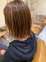 ネオリーブ ジューク 日吉店(Neolive JuQ)&nbsp;【白髪ぼかしハイライト☆】　大人ミディ