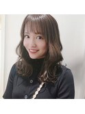 流れるレイヤー/前髪カール×艶髪髪質改善