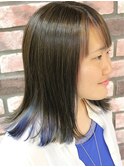 ≪高田馬場美容室≫インナーカラーの切りっぱなしスタイル☆