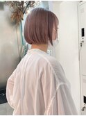 グレージュ×ぷつっとボブ◎