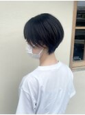 耳掛けショートボブ